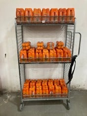 CAGE OF LUCOZADE ENERGY ORANGE FLAVOUR DRINK 4 X 380ML - BBE: 12/2024 (CAGE NOT INCLUDED) (ZONE 6) (COLLECTION ONLY)