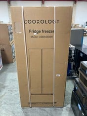 COOKOLOGY AMERICAN STYLE 2 DOOR FRIDGE FREEZER - MODEL NO. CSBS460BK - RRP £500 (ZONE 1)