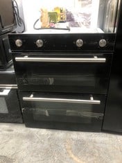 COOKOLOGY BUILT IN DOUBLE ELECTRIC OVEN IN BLACK (ZONE 7)