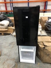 COOKOLOGY FREESTANDING 60/40 FRIDGE FREEZER IN BLACK - MODEL NO. CFF174BK (MISSING DOOR) (ZONE 7)