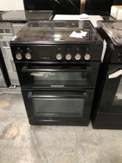 COOKOLOGY 60CM ELECTRIC DOUBLE OVEN IN BLACK - MODEL NO. CFDO600BK - RRP £400 (ZONE 7)