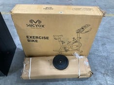 MICYOX FITNESS EXERCISE BIKE TO INCLUDE LIVEUP 30KG CAST IRON DUMBELL SET (ZONE 8)