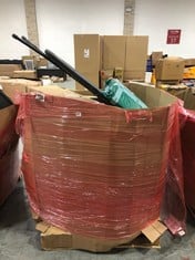 PALLET OF ASSORTED ITEMS TO INCLUDE SONGMICS FABRIC WARDROBE (ZONE 8)