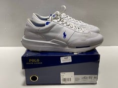 POLO RALPH LAUREN TRAIN 89 PP TRAINERS WHITE - SIZE 10 - RRP £130