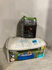 7 X ASSORTED GARDEN ITEMS TO INCLUDE SUMMER WAVES 1.8M QUICK SET POOL