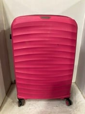 SUNWAVE TRAVEL CASE 3PCS SET PINK HARDSHELL RRP- £285