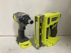 RYOBI 18V BRUSHLESS IMPACT WRENCH TO INCLUDE 18V 10MM STAPLER - TOTAL RRP £300