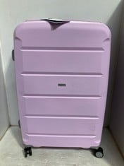 ROCK LUGGAGE TULUM 3 PIECE SET HARD SHELL 8 WHEEL SPINNER - LILAC - RRP £269