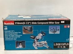 MAKITA 216MM 8-1/2" SLIDE COMPOUND MITER SAW - MODEL NO. LS0815FLN -RRP £400