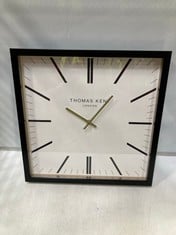 THOMAS KENT 16" GARRICK GRAND CLOCK WHITE TO INCLUDE THOMAS KENT 20" MULBERRY WALL CLOCK MIDNIGHT BLUE