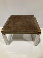 FABIEN FOOTSTOOL MINERAL 500X430X360MM - ITEM NO. 253031 - RRP £ 275