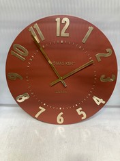 2 X WALL CLOCKS TO INCLUDE THOMAS KENT MULBERRY LONDON WALL CLOCK