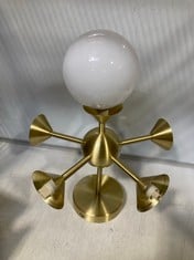 BRUSHED GOLD CEILING LIGHT TO INCLUDE BRASS CEILING LIGHT