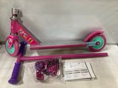 BARBIE FIXED INLINE MERMAID SCOOTER TO INCLUDE PEPPA PIG 10" BALANCE BIKE