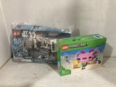 LEGO MINECRAFT AXOLOTL HOUSE TO INCLUDE LEGO STAR WARS BOARDING THE TANTIVE IV