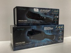 REVAMP PROGLOSS PERFECT BLOW DRY PROFESSIONAL 1200W VOLUME AND SHINE AIR STYLER TO INCLUDE REVAMP PROGLOSS DEEPFORM DRY, STYLE & SHINE PROFESSIONAL AIR STYLER AND HOT BRUSH TOTAL RRP- £159.98