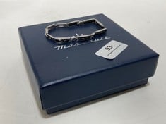 MASERATI MENS BRACELET SILVER AND BLUE RRP- £89