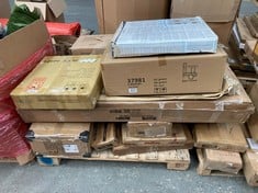 PALLET OF ASSORTED FURNITURE TO INCLUDE CHELSEA RADIATOR COVER IN WHITE (BOX 1 OF 1) (KERBSIDE PALLET DELIVERY)