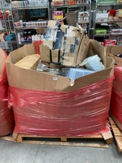 PALLET OF ASSORTED ITEMS TO INCLUDE EVOLAND VIBRATION PLATE IN BLACK (KERBSIDE PALLET DELIVERY)