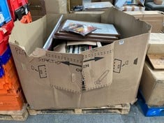 PALLET OF ASSORTED ITEMS TO INCLUDE BOX OF ASSORTED CLASSICAL VINYLS (KERBSIDE PALLET DELIVERY)