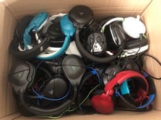 TURTLE BEACH BOX OF ASSORTED HEADSETS GAMING ACCESSORY. (UNIT ONLY) [JPTC71628]