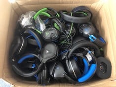 TURTLE BEACH BOX OF ASSORTED HEADSETS GAMING ACCESSORY. (UNIT ONLY) [JPTC71642]