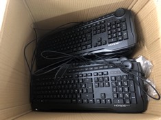 ROCCAT BOX OF ASSORTED ITEMS TO INCLUDE HORDE GAMING ACCESSORY IN BLACK. (UNIT ONLY) [JPTC71665]