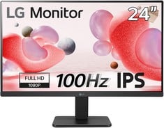 LG 24MR400 MONITOR (ORIGINAL RRP - £97.00) IN BLACK. (WITH BOX) [JPTC71827]