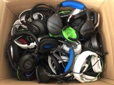 TURTLE BEACH BOX OF ASSORTED HEADSETS GAMING ACCESSORY. (UNIT ONLY) [JPTC71644]