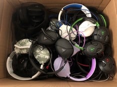 TURTLE BEACH BOX OF ASSORTED HEADSETS GAMING ACCESSORY. (UNIT ONLY) [JPTC71632]