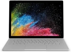 MICROSOFT SURFACE BOOK 128 GB LAPTOP (ORIGINAL RRP - £319.99) IN SLIVER. (WITH CHARGER). INTEL I5, 8 GB RAM, 13.5" SCREEN [JPTC71711]