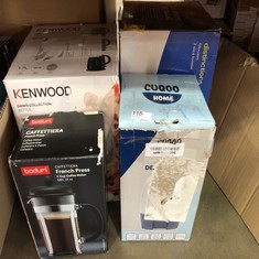 QUANTITY OF KITCHEN & APPLIANCES ITEMS TO INCLUDE BODUM CAFFETTIERA COFFEE MAKER, BLACK, 8 CUP: LOCATION - A