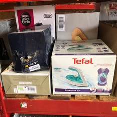 QUANTITY OF KITCHEN & APPLIANCES ITEMS TO INCLUDE TEFAL CORDLESS STEAM IRON, FREEMOVE AIR, 2400 W, BLUE, FV6520G0, 0.25L: LOCATION - A