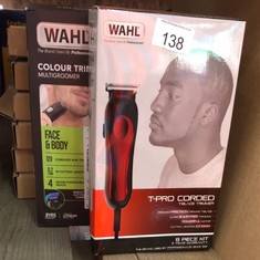 QUANTITY OF HEALTH & BEAUTY ITEMS TO INCLUDE WAHL T-PRO CORDED T-BLADE TRIMMER, BEARD TRIMMER FOR MEN, MEN’S SHAVER, AFRO HAIR TRIMMING, CORDED, STUBBLE TRIMMERS, DETAILING AND OUTLINING, MALE GROOMI