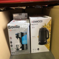 QUANTITY OF KITCHEN & APPLIANCES ITEMS TO INCLUDE KENWOOD DUSK ELECTRIC KETTLE, 360° SWIVEL BASE, WATER LEVEL INDICATOR, CORD STORAGE, BOIL-DRY PROTECTION, REMOVABLE FILTER, CAPACITY 1.7L, ZJ P 30.00