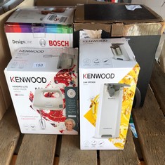 QUANTITY OF KITCHEN & APPLIANCES ITEMS TO INCLUDE KENWOOD CAP70.A0WH ELECTRIC CAN OPENER, BRILLIANT WHITE: LOCATION - A