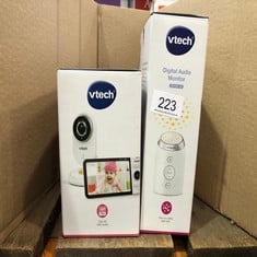 VTECH VM818HD BABY MONITOR WITH CAMERA,HD NO-GLARE NIGHT VISION,VIDEO BABY MONITOR WITH 5'' 720P HD DISPLAY,NIGHT LIGHT,110°WIDE-ANGLE VIEW,TRUE-COLOUR DAY VISION 300M RANGE,2-WAY TALK WHITE + VTECH