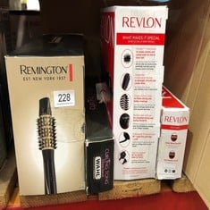 QUANTITY OF HEALTH & BEAUTY ITEMS TO INCLUDE REMINGTON BLOW DRY & STYLE AIR STYLER - FOR ALL HAIR LENGTHS (6 ATTACHMENTS, 25MM, 38MM, 50MM BRUSH, FIRM PADDLE BRUSH, CONCENTRATOR, ROOT BOOST, 2 HEAT &