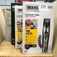 QUANTITY OF HEALTH & BEAUTY ITEMS TO INCLUDE WAHL COLOUR TRIM STUBBLE AND BEARD TRIMMER, TRIMMERS FOR MEN, BEARD TRIMMING KIT, MEN’S STUBBLE TRIMMERS, RECHARGEABLE TRIMMER, MALE GROOMING SET, BEARD C