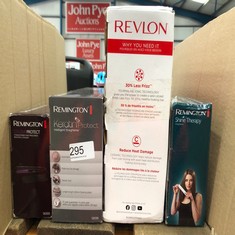 QUANTITY OF HEALTH & BEAUTY ITEMS TO INCLUDE REMINGTON KERATIN PROTECT INTELLIGENT HAIR STRAIGHTENER - HEAT SENSOR MEASURES HAIR MOISTURE LEVELS AND ADAPTS TO THE OPTIMUM TEMPERATURE - PLATES ARE INF