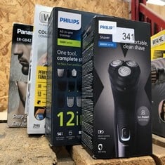 QUANTITY OF HEALTH & BEAUTY ITEMS TO INCLUDE PHILIPS ELECTRIC SHAVER SERIES 3000X - WET & DRY ELECTRIC SHAVER FOR MEN IN DEEP BLACK, WITH SKIN PROTECT TECHNOLOGY, POP-UP BEARD TRIMMER, ERGONOMIC MEN'