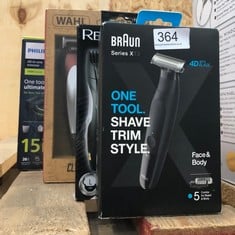 QUANTITY OF HEALTH & BEAUTY ITEMS TO INCLUDE BRAUN SERIES XT3 ONEBLADE HYBRID BEARD & STUBBLE TRIMMER, ELECTRIC SHAVER FOR MEN, BODY GROOMER FOR MANSCAPING, GIFTS FOR MEN, XT3200, BLACK RAZOR: LOCATI