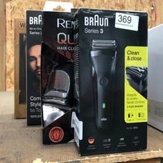 QUANTITY OF HEALTH & BEAUTY ITEMS TO INCLUDE BRAUN SERIES 3 ELECTRIC SHAVER FOR MEN, ELECTRIC RAZOR FOR MEN, UK 2 PIN PLUG, 300, BLACK RAZOR: LOCATION - C