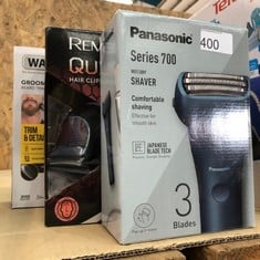 QUANTITY OF HEALTH & BEAUTY ITEMS TO INCLUDE PANASONIC ES-ALT4B 3-BLADE WET AND DRY ELECTRIC SHAVER FOR MEN, RECHARGEABLE, SKIN COMFORT SENSOR, MULTI-FLEX 12D HEAD - MINIMIZE THE 5 O’CLOCK SHADOW: LO