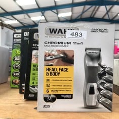 QUANTITY OF HEALTH & BEAUTY ITEMS TO INCLUDE WAHL CHROMIUM 11-IN-1 MULTIGROOM, EYEBROW CUTTING ABILITY, BODY TRIMMERS, MEN’S BEARD TRIMMER, STUBBLE TRIMMING, BODY SHAVING, FACE GROOMING, FULLY WASHAB