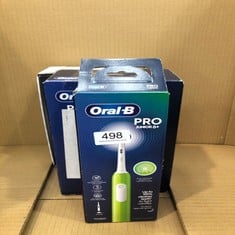 QUANTITY OF HEALTH & BEAUTY ITEMS TO INCLUDE ORAL-B PRO JUNIOR KIDS ELECTRIC TOOTHBRUSH, 1 TOOTHBRUSH HEAD, 3 MODES WITH KID-FRIENDLY SENSITIVE MODE, FOR AGES 6+, 2 PIN UK PLUG, GREEN: LOCATION - BAC