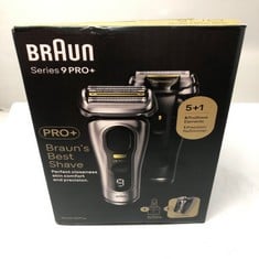 BRAUN SERIES 9 ELECTRIC SHAVER FOR MEN, 4+1 PROHEAD WITH PROLIFT PRECISION TRIMMER, WET & DRY ELECTRIC RAZOR FOR MEN, CHARGING POWER CASE, GIFTS FOR 9477CC, SILVER RAZOR, RATED WHICH BEST ON TEST.: L