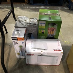 QUANTITY OF KITCHEN & APPLIANCES ITEMS TO INCLUDE STATUS ATLANTA 4 SLICE TOASTER | 1300W WHITE | 4SLWHTATLANTAX4: LOCATION - BACK TABLES