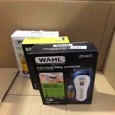 QUANTITY OF HEALTH & BEAUTY ITEMS TO INCLUDE WAHL COLOUR PRO CORDLESS CLIPPER, LITHIUM HEAD SHAVER, CORDLESS HAIR CLIPPER, MEN'S HAIR CLIPPERS WITH COLOUR CODED LENGTH GUIDES, FAMILY HAIRCUTS, PROFES