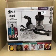 NINJA FOODI 3-IN-1 HAND BLENDER, HAND MIXER & CHOPPER, FOOD PROCESSOR WITH 3 ATTACHMENTS, 850W POWERBASE, IMMERSION BLENDER, 5 MIXING SPEEDS, 2 BLENDING SPEEDS, 1.5M CORD, BLACK CI100UK. : LOCATION -